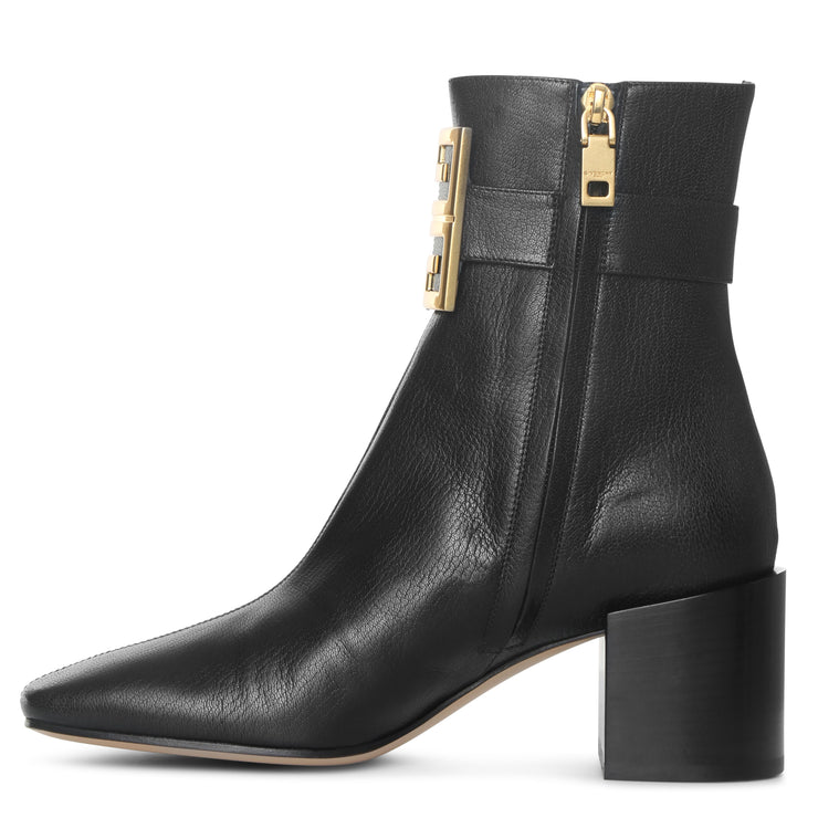 4G leather ankle boots