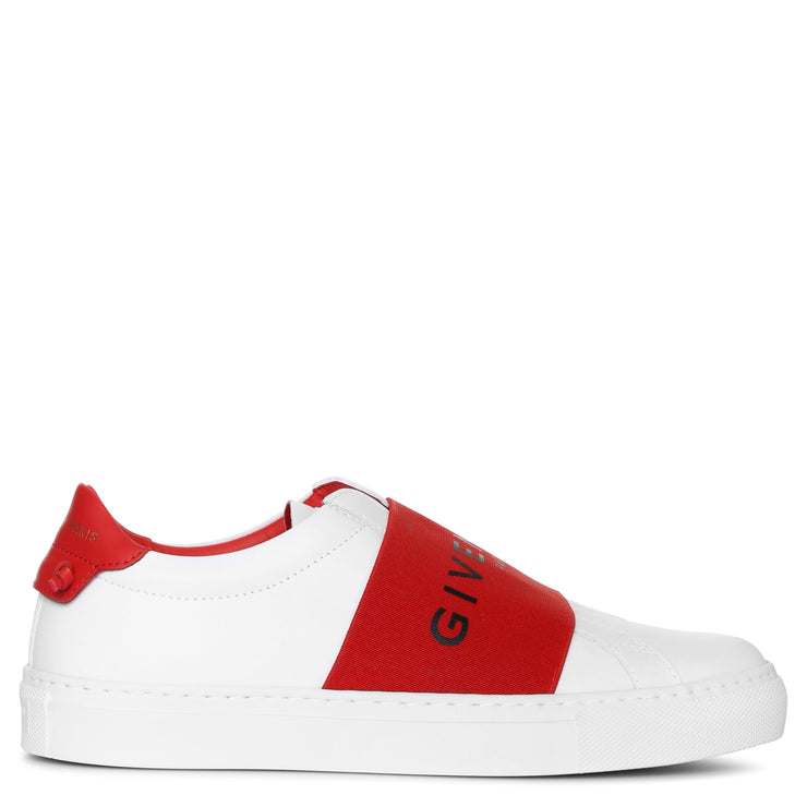 Urban street red logo sneakers