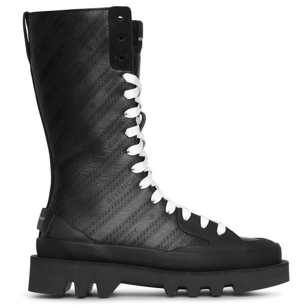 靴 SS2015 GIVENCHY Commando Boots Givenchy SS15 Contrast Lace Commando Boots - Ākaibu Store