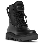 Combat rubber neoprene and satin boots