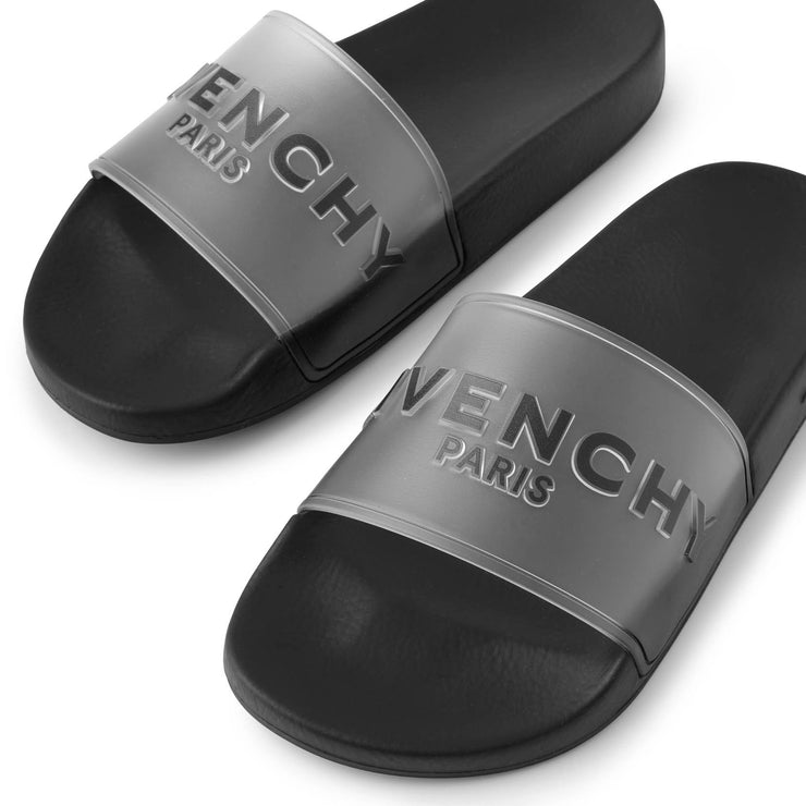 Givenchy Paris transparent rubber slides