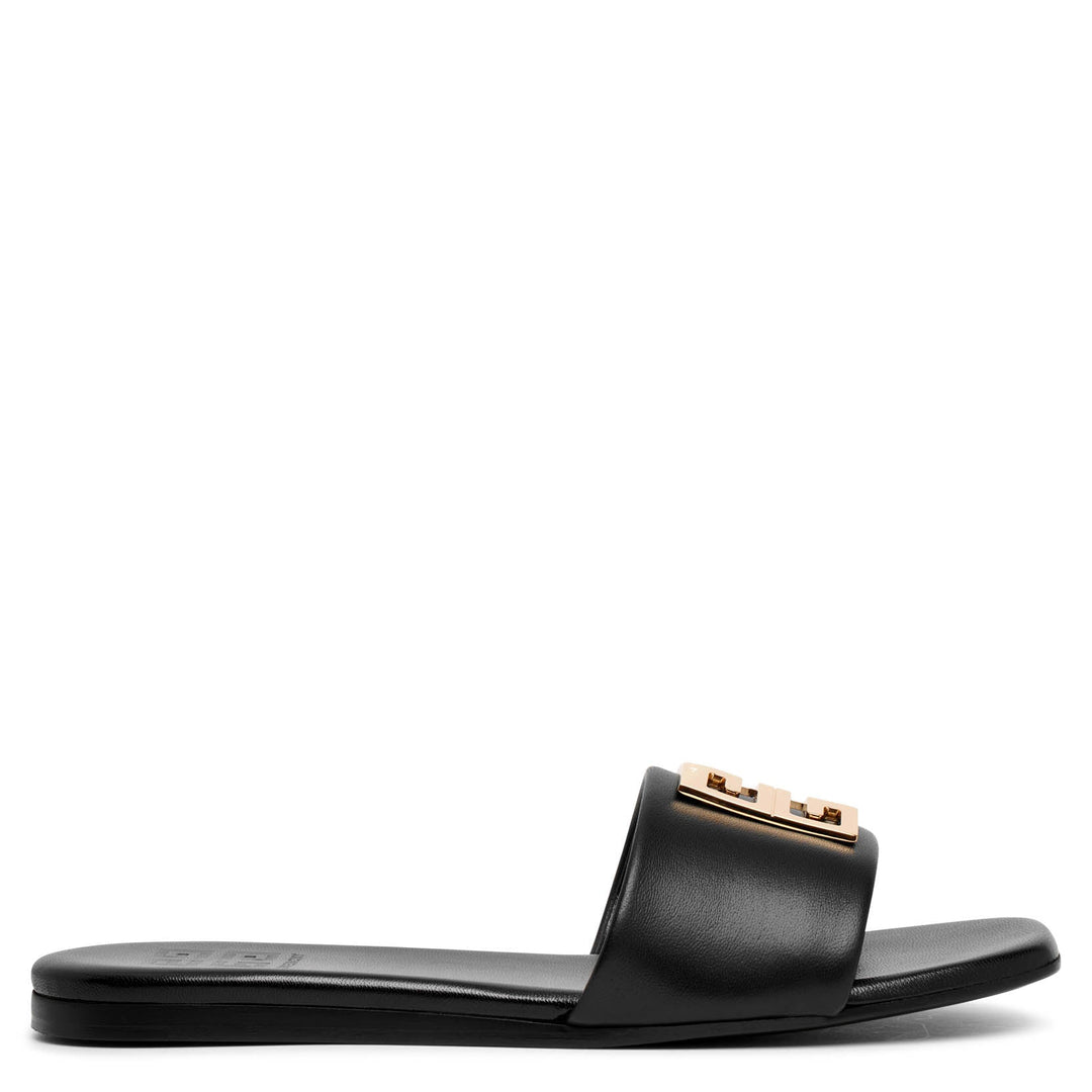 Givenchy | 4G black and gold flat sandals | Savannahs Givenchy | 4G black and gold flat sandals | Savannahs
