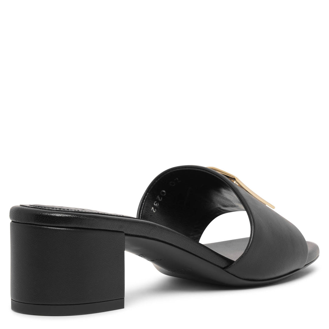 Givenchy | 4G black leather mule sandals | Savannahs