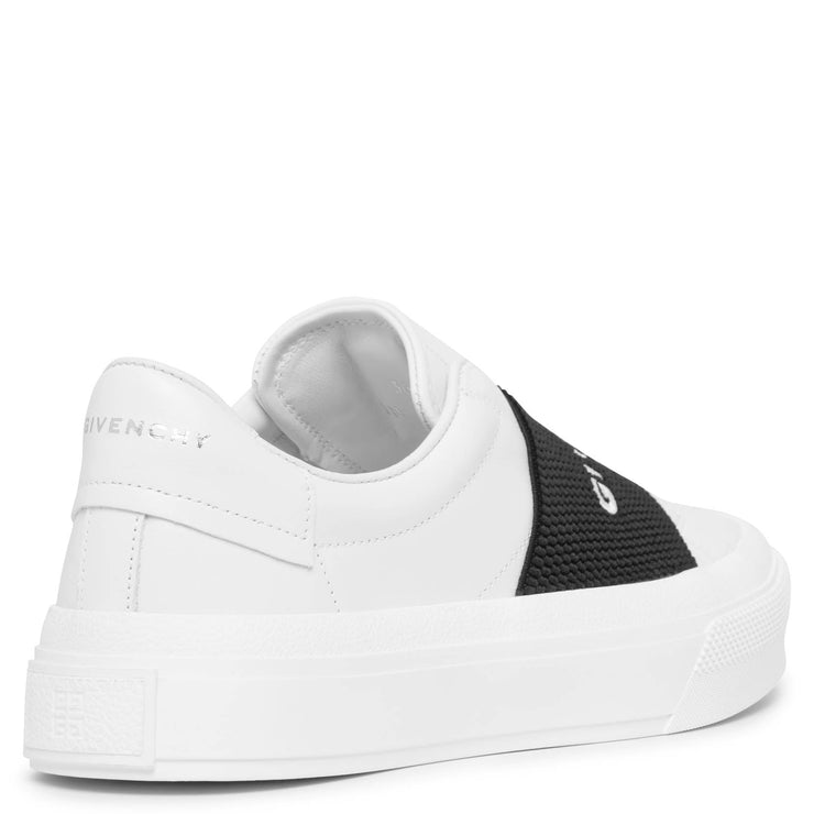 City sport white elastic sneakers