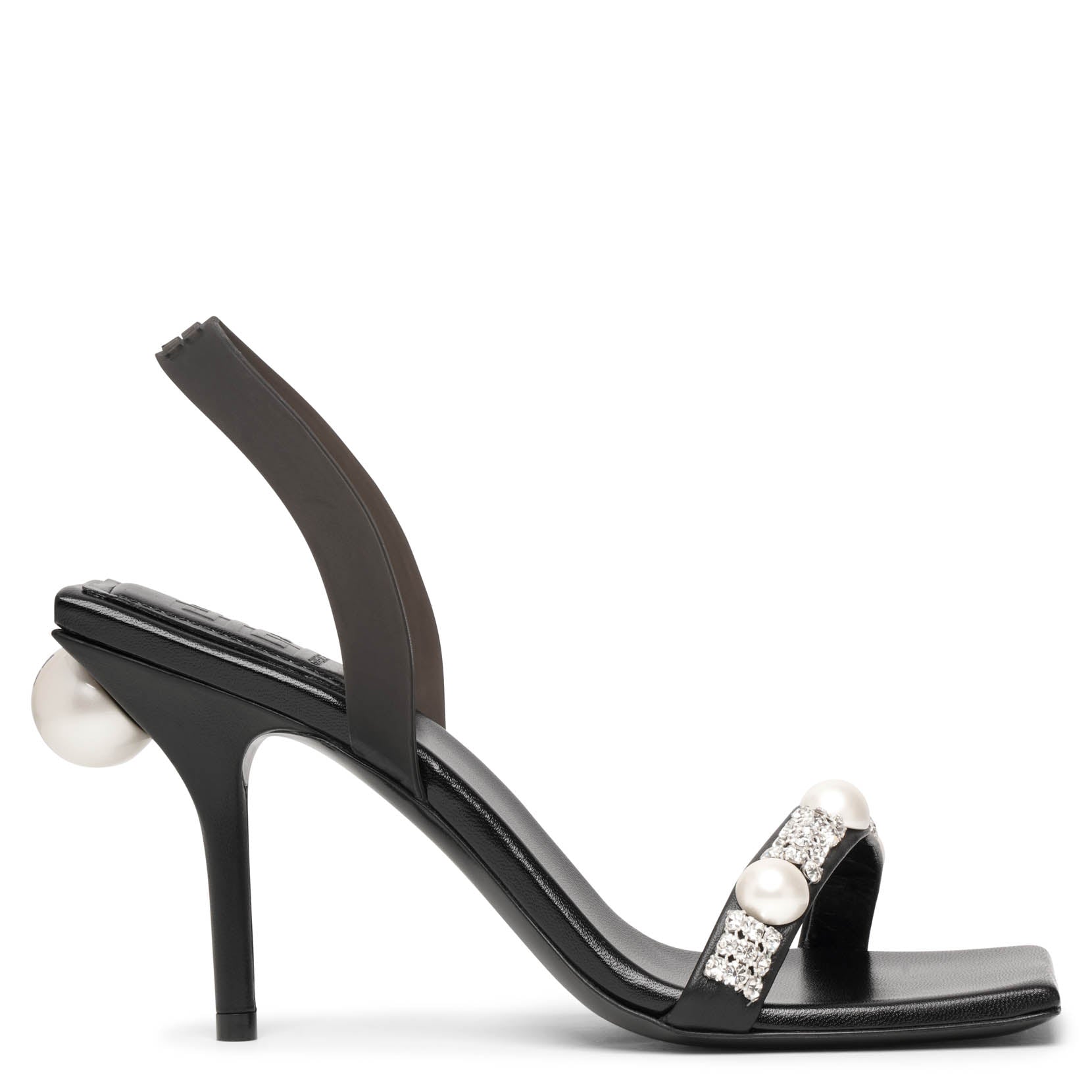 Givenchy ブラック ハイヒール 37.5 GIVENCHY Black Ankle Strap Wedge Sandals, sz 37.5 | eBay