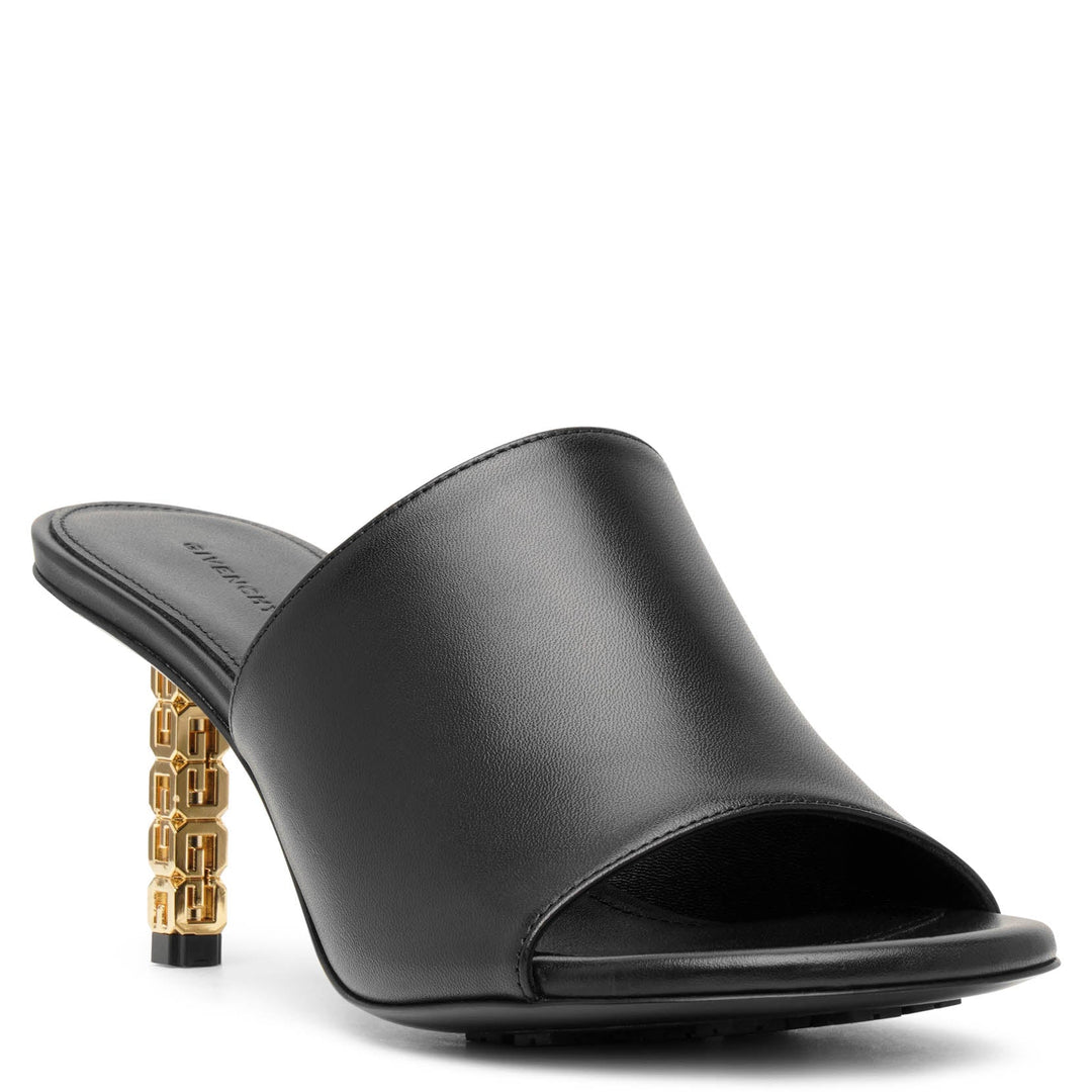 Givenchy | G Cube 70 black leather mules | Savannahs