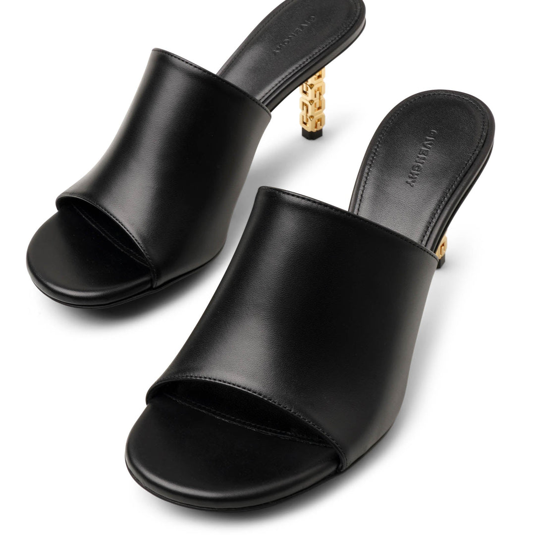 Givenchy モノグラム72メッシュ ルレックス Gキューブミュール Givenchy | G Cube 70 black leather mules | Savannahs