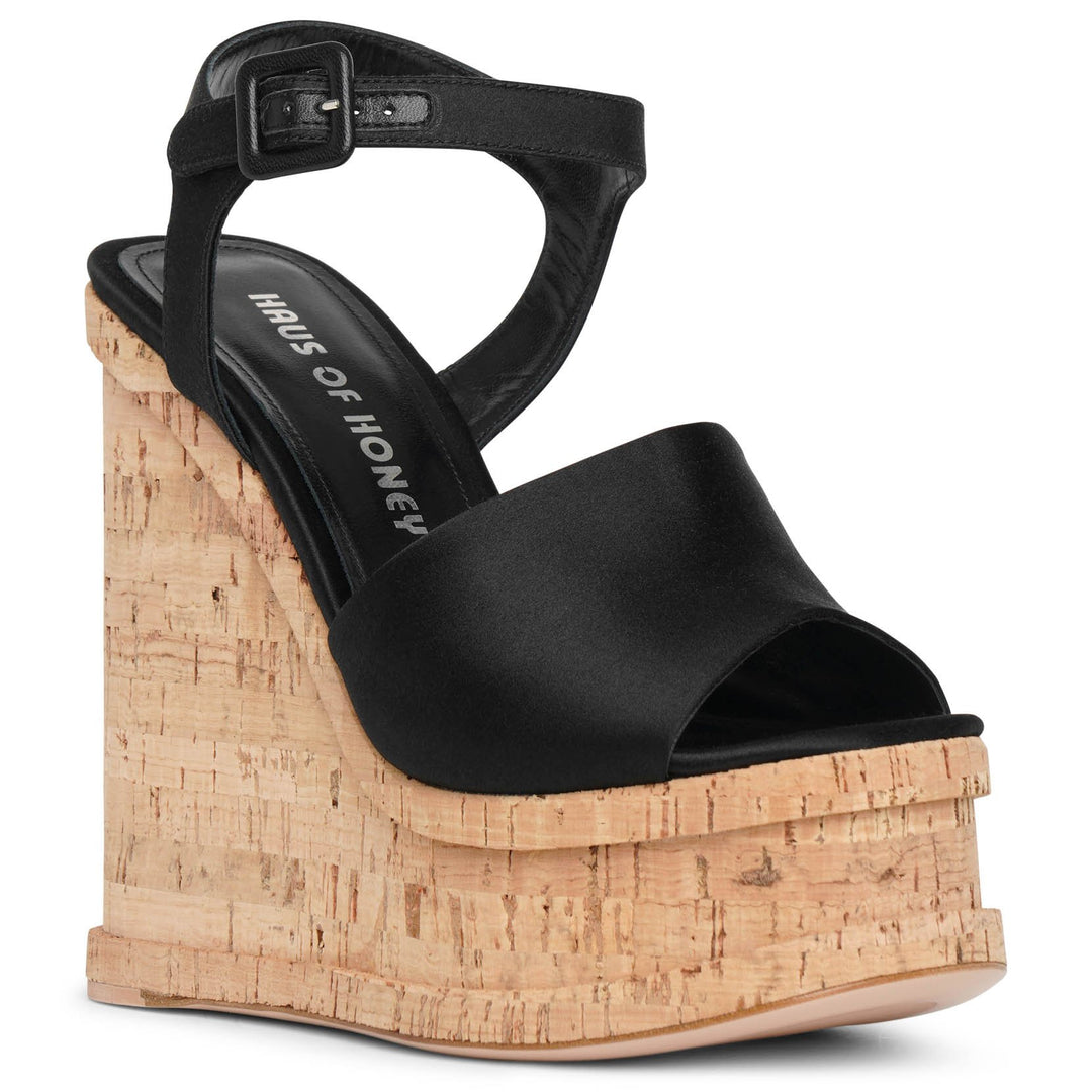Haus of Honey | Palace black platform sandals | Savannahs