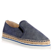 Dawn denim leather espadrille