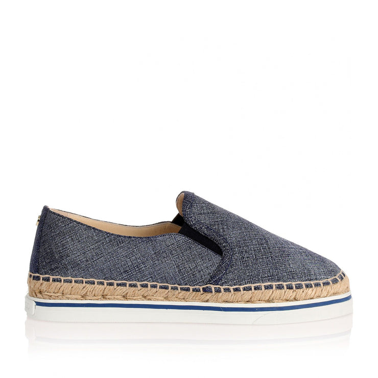 Jimmy Choo Dawn denim leather espadrille Savannahs