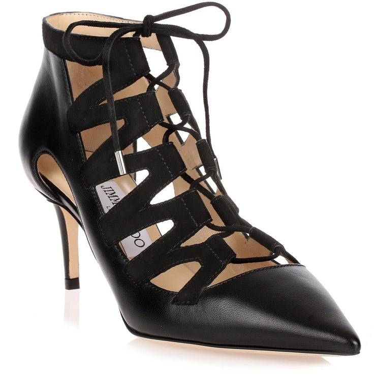 Dixon black leather pump