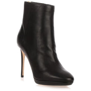 Harvey black leather platform boot