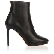 Harvey black leather platform boot