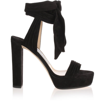 Kaytrin black suede sandal