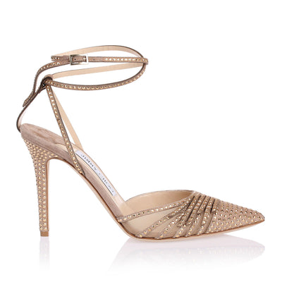 Kizzy nude suede studded sandal