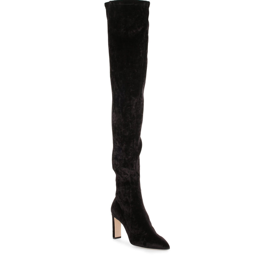 JIMMY CHOO 関税込み Loren 45 suede over-the-knee boots Loren 45 suede over-the-knee boots in brown - Jimmy Choo