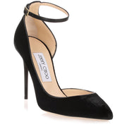 Lucy black velvet d'Orsay pump