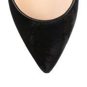 Lucy black velvet d'Orsay pump