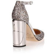 Mabel 95 silver glitter pump