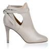 Marina grey soft leather ankle boot