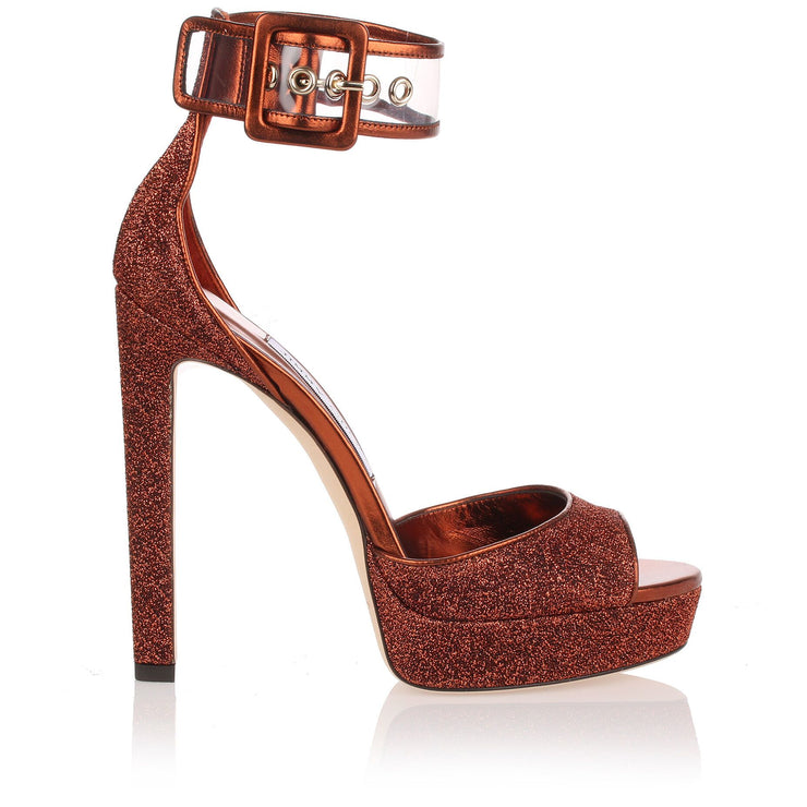 Mayner 130 orange glitter sandal