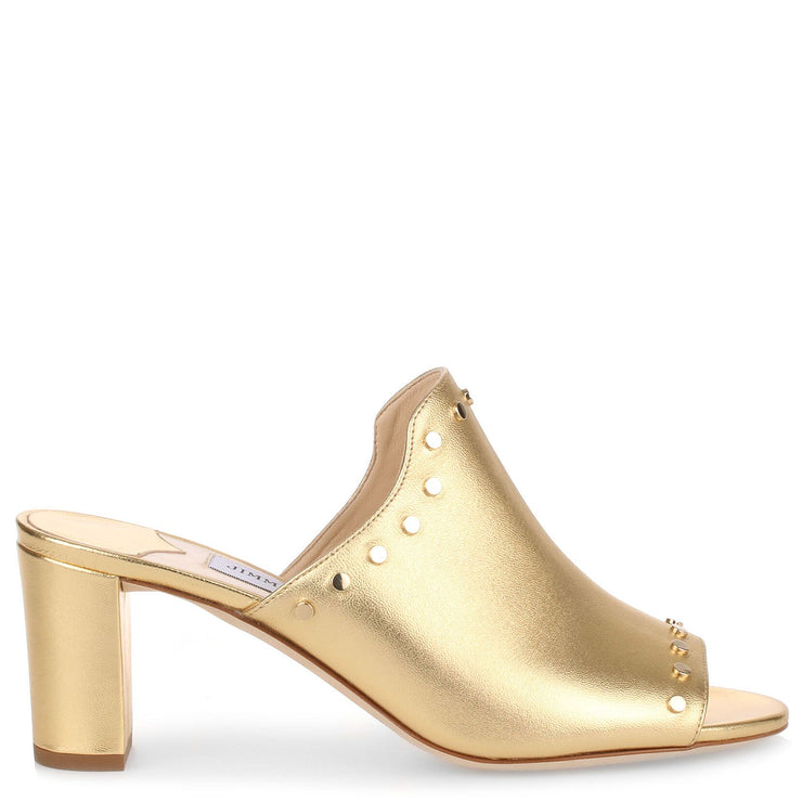 Myla 65 gold mule sandal