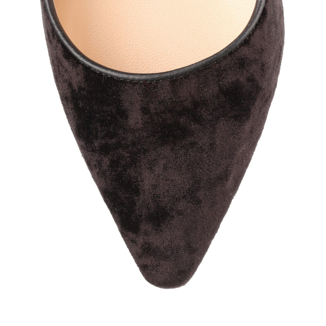 Jimmy Choo | Romy 85 black crushed velvet pump | Savannahs Jimmy Choo | Romy 85 black crushed velvet pump | Savannahs