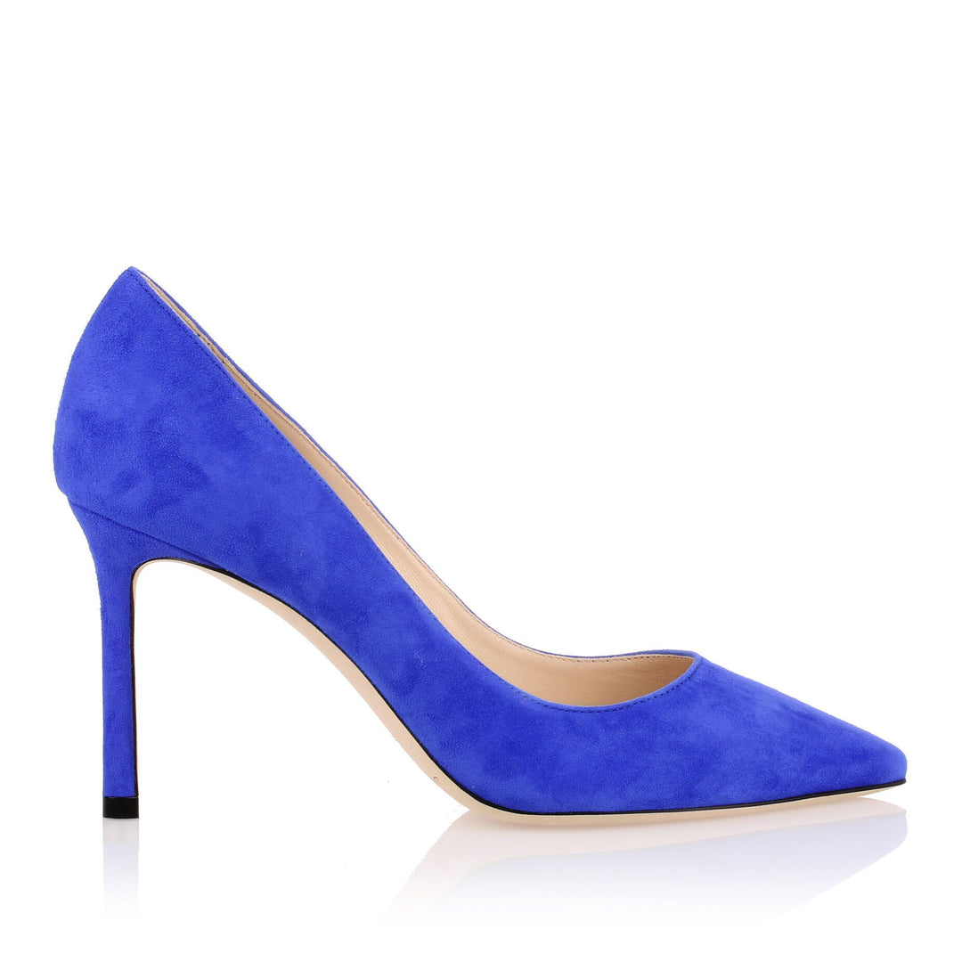 Jimmy Choo | Romy 85 blue suede pump | Savannahs