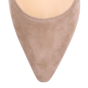 Romy 85 light mocha suede pump