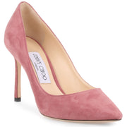 Romy 85 vintage rose suede pump