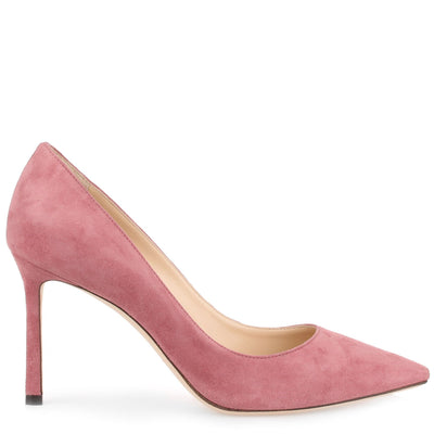 Romy 85 vintage rose suede pump