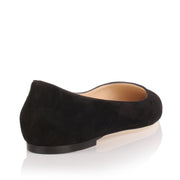 Romy Flat black suede ballerina