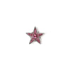 Starry S pink crystal jewelled button
