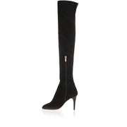 Toni black suede over-the-knee boot