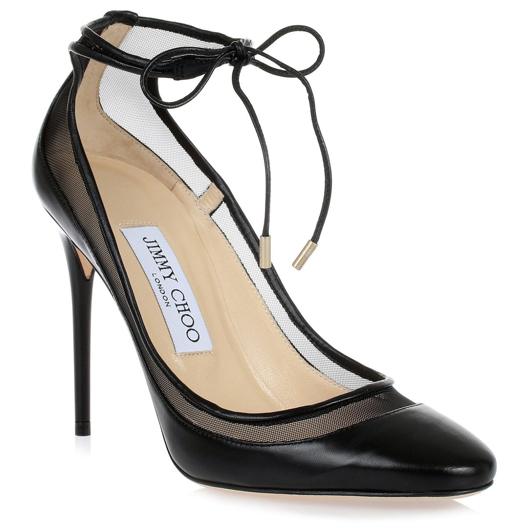 Jimmy Choo | Tyler black mesh leather pump | Savannahs Jimmy Choo | Tyler black mesh leather pump | Savannahs