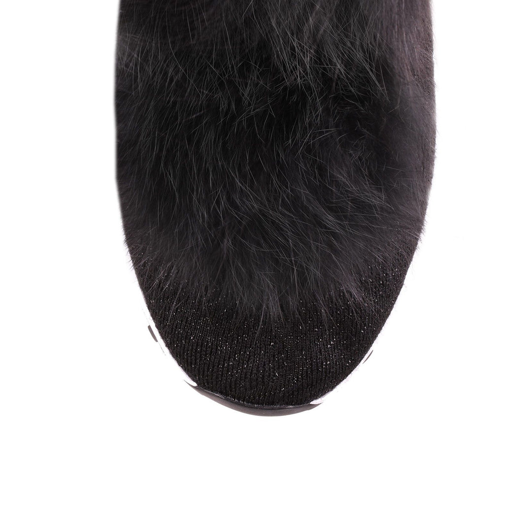 Jimmy Choo | Norway black pompom sneaker | Savannahs