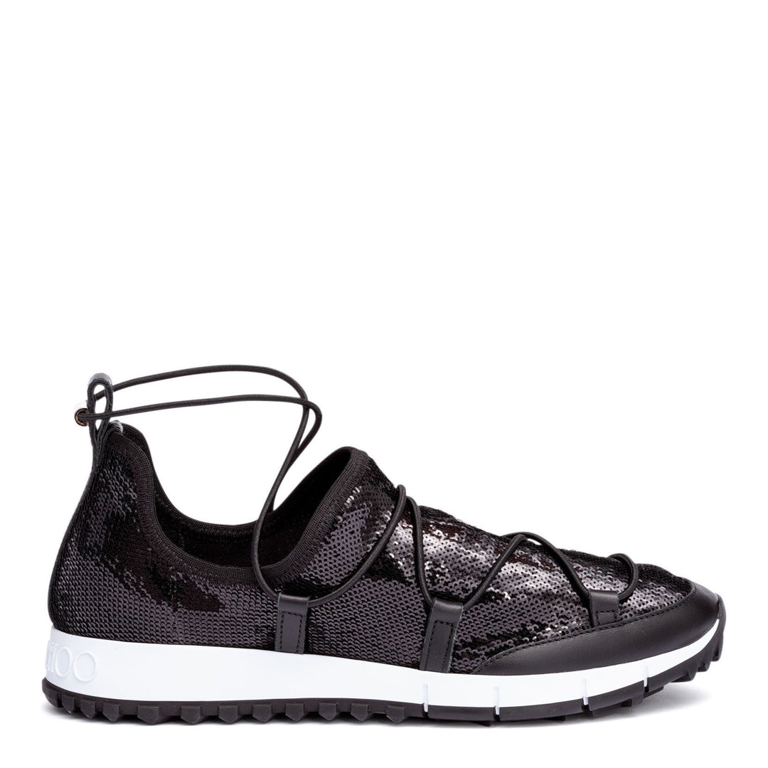 Jimmy Choo | Andrea black sequin sneakers | Savannahs