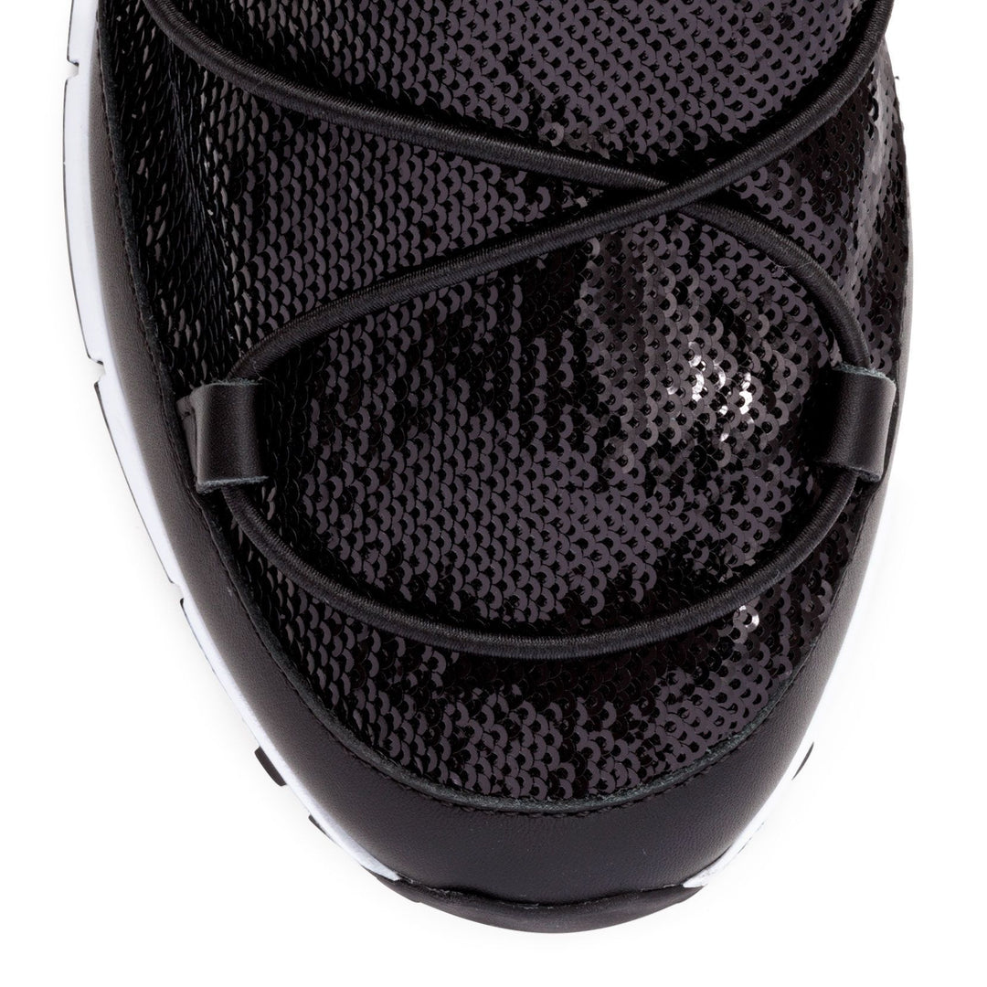 Jimmy Choo | Andrea black sequin sneakers | Savannahs