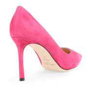 Romy 85 cerise suede pumps