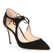 Vanessa 85 black suede pumps