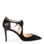 Vanessa 85 black suede pumps