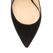 Vanessa 85 black suede pumps