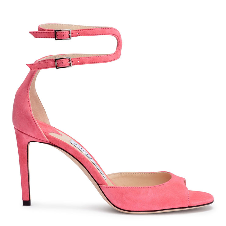 Lane 85 pink suede sandals