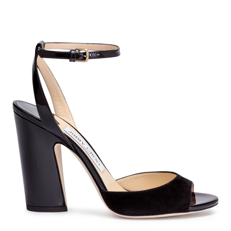 Jimmy Choo | Miranda 100 black suede sandals | Savannahs