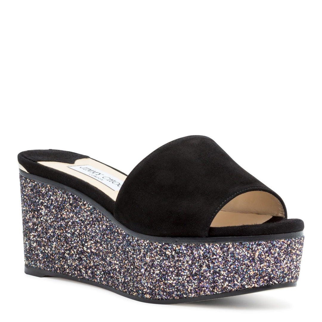 JIMMY CHOO Azila 45 メタリックレザー サンダル | NET-A-PORTER