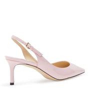 Erin 60 Light Pink Patent Slingback Pumps