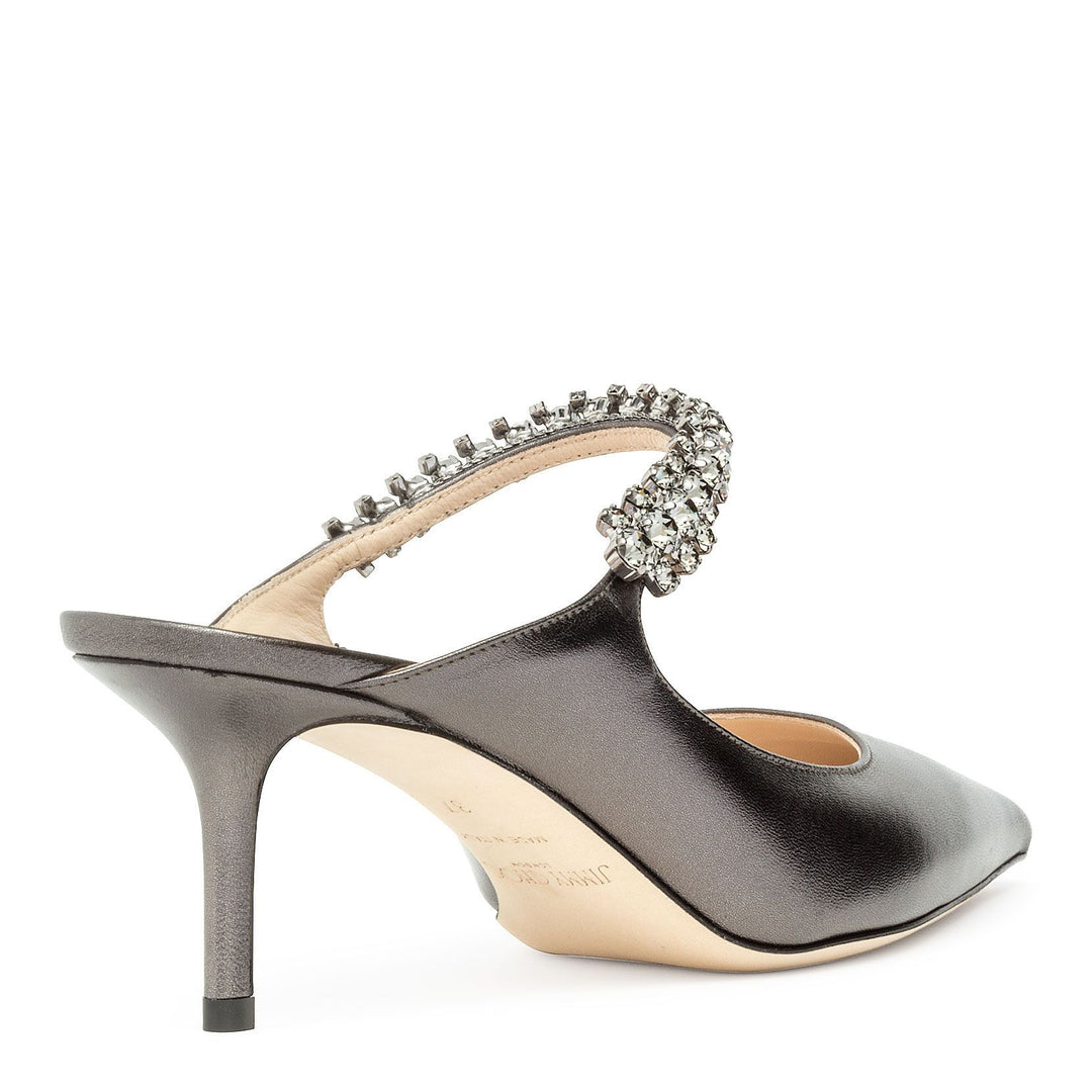 Jimmy Choo | Bing 65 anthracite metallic nappa mules | Savannahs