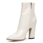 Mirren 100 cream soft patent boots