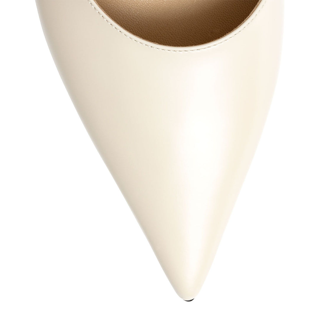 セール★Jimmy Choo★RAV 65 Jimmy Choo Rav 65 Mules in Cream Leather White ref.1015164