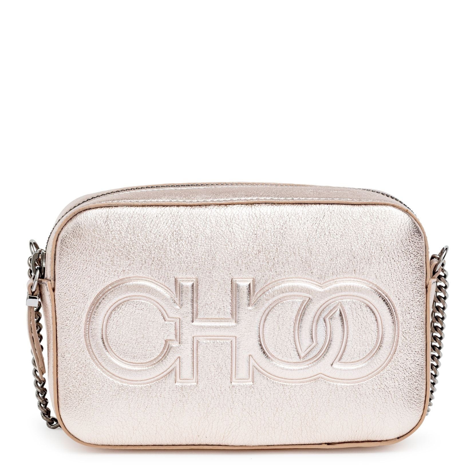 Cinch M | Latte Leather Bag | JIMMY CHOO